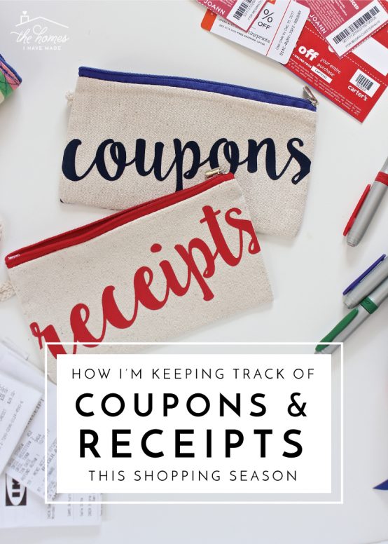 How I'm Keeping Track of Coupons & Receipts This Shopping Season