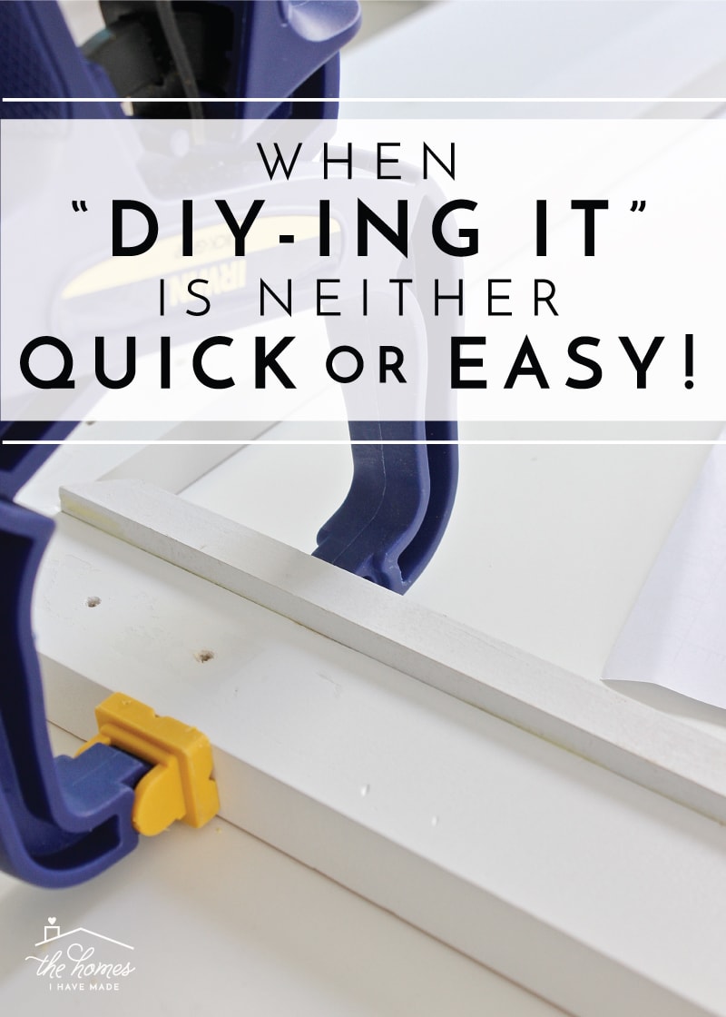 When DIYing It Is Neither Quick or Easy! (+How to Make a Wooden Frame)