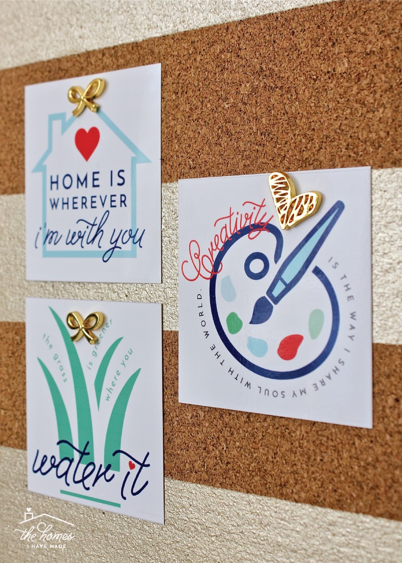 Print, cut and hang these adorable House and Home Inspiration Cards filled with inspiring quotes and happy encouragements!