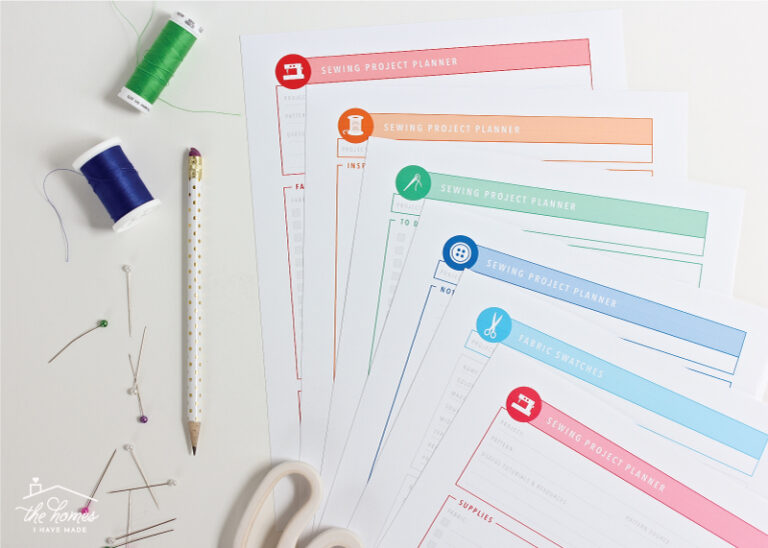 Printable Sewing Project Planner | The Homes I Have Made