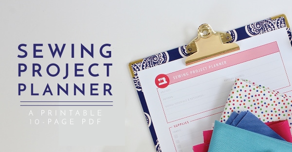 Design, plan, and organize your next sewing project with this 10-page Printable Sewing Project Planner