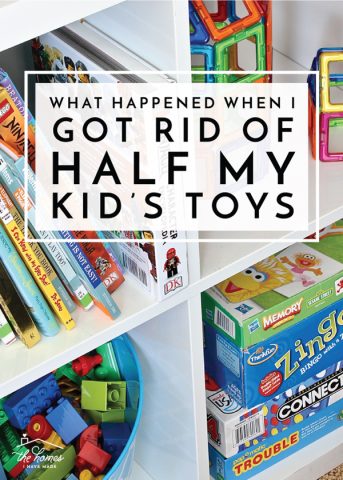 Tired of the toy chaos and constant cries of "I'm bored," I decided to get rid of half my kids toys. Find out what happened next!