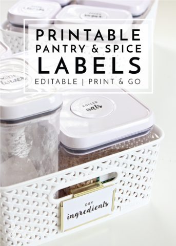 New to The Organization Toolbox: Editable and Printable Pantry Labels ...