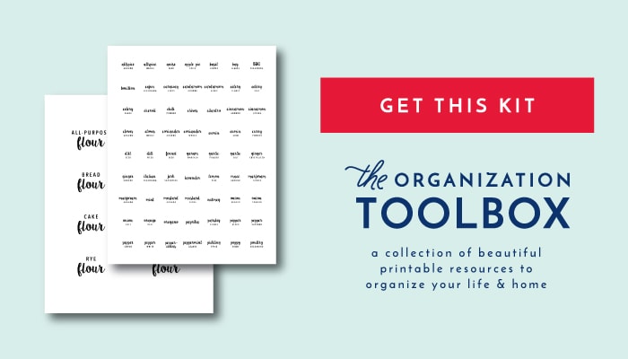 New To The Organization Toolbox Editable And Printable Pantry