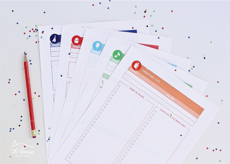 Get organized for your next big party with this 25-page Printable Party Planner filled with smart, pretty and editable printable pages!