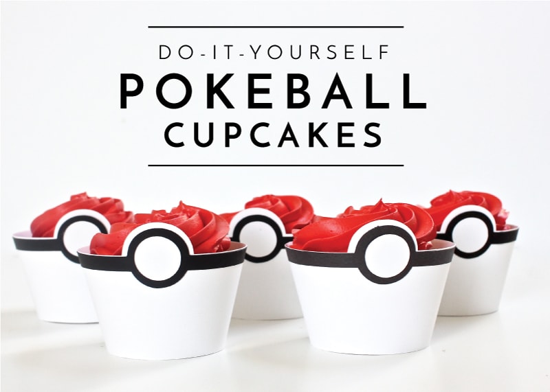Get ready for any Pokemon-themed party with these adorable and easy DIY Pokeball Cupcakes!