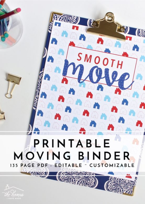 Get ready to organize every detail of your next move with this amazing, comprehensive Printable Moving Binder! It's editable, customizable, and includes everything you need for your best move ever!