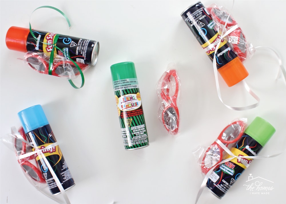 Celebrate birthdays, holidays or the last day of school with these quick and easy Silly String Gift for Kids!