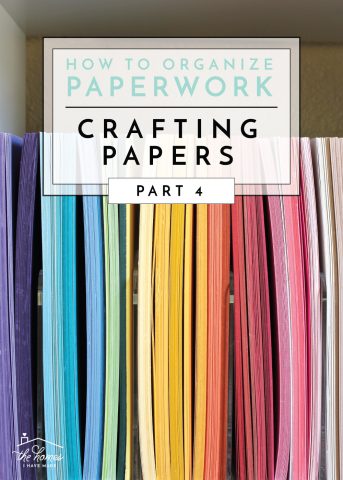 Sharing smart and simple solutions for storing all the craft papers from cardstock and pads to rolls and more!