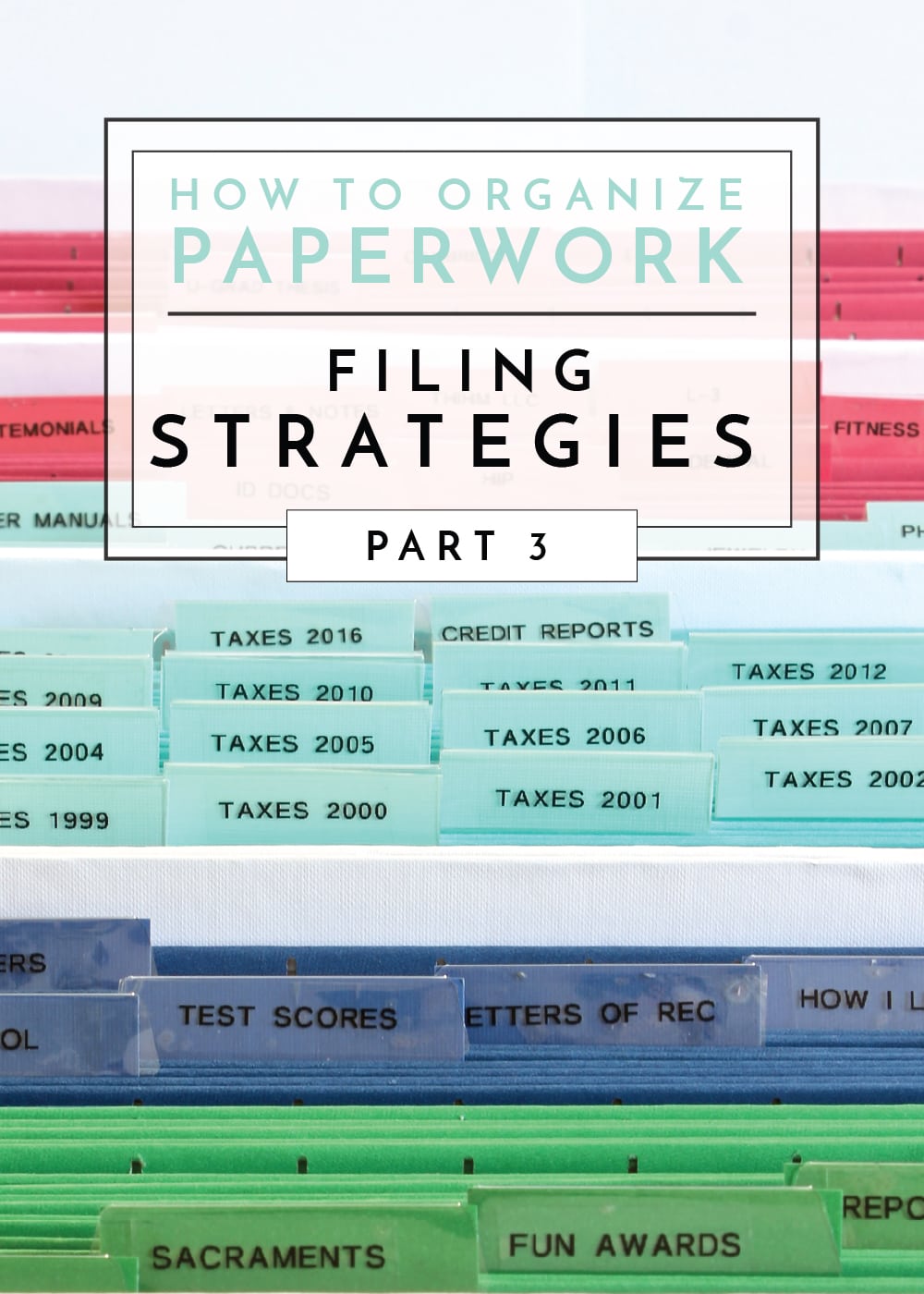 Paperwork Organization Ideas
