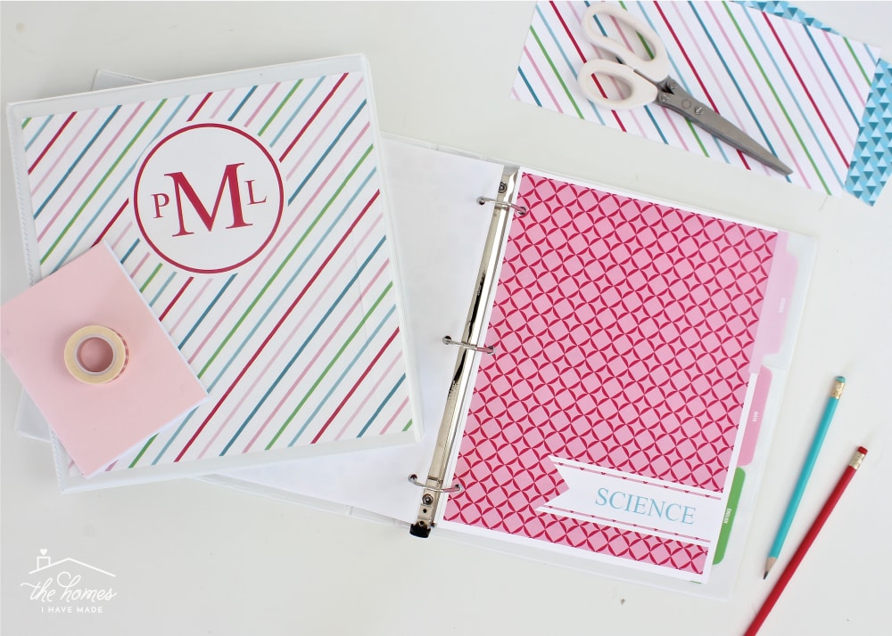 Customize your binders and back-to-school supplies with Printable Binder Covers, Dividers, and Tabs!