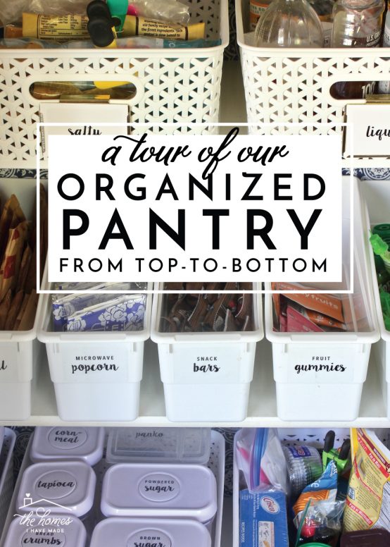 Take a tour of a perfectly organized pantry with all sorts of unique and smart food storage solutions!