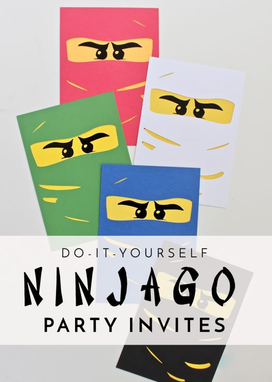 Learn how to make your own Ninjago Party Invitations with a Cricut Explore!