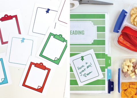 Printable Lunch Box Planner &amp; Print-&amp;-Go Lunch Notes - The Homes I Have Made