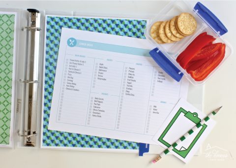Printable Lunch Box Planner &amp; Print-&amp;-Go Lunch Notes - The Homes I Have Made