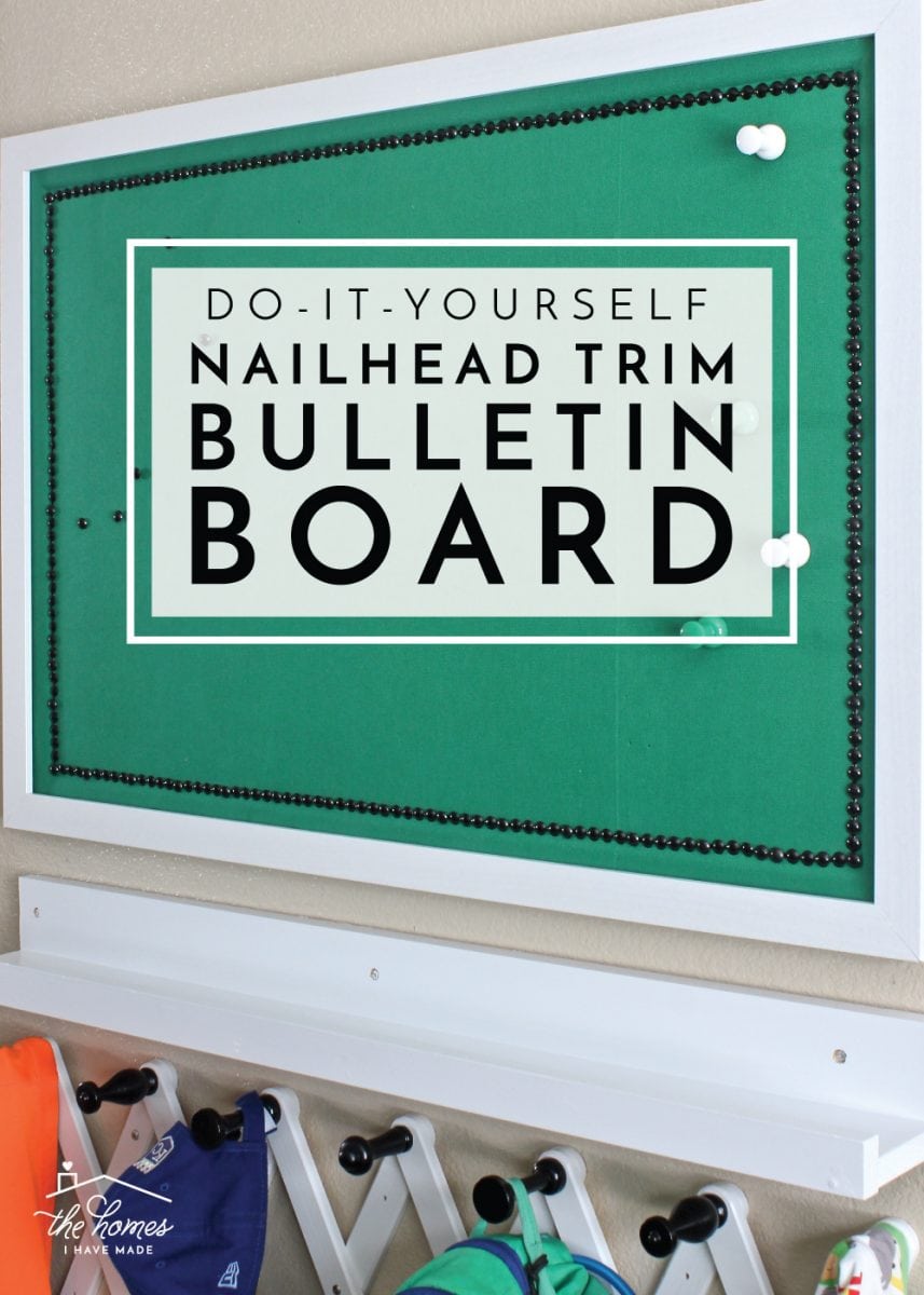 DIY Nailhead Trim Bulletin Board - The Homes I Have Made
