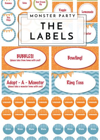 Monster of a First Birthday Party | The Labels