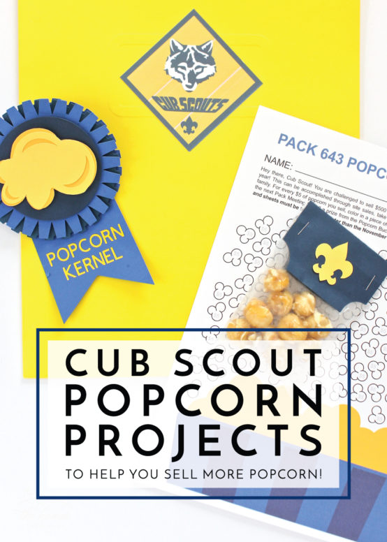 Get your Cub Scout Pack excited to sell popcorn with these fun DIY Cub Scout Popcorn Projects!