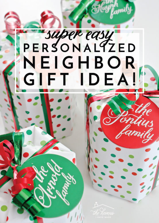Looking for a quick, easy yet special gift for neighbors, teachers, co-workers and more? Check out this super easy personalized gift idea for anyone on your list!