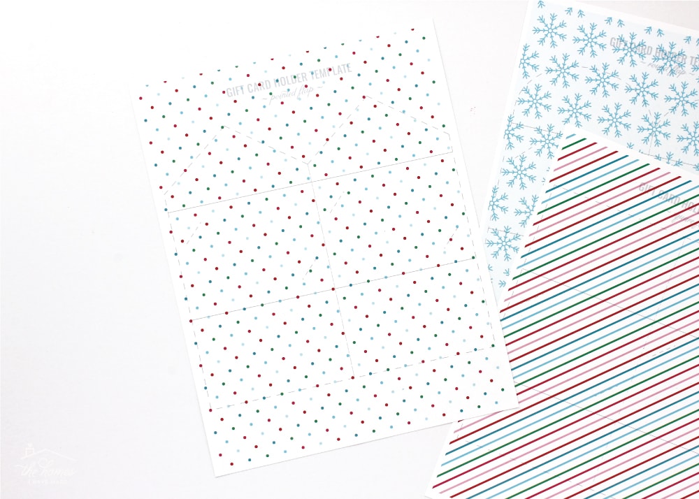 It's easy to make your own DIY Gift Card Holders with double-sided cardstock and this printable template! Your gift cards never looked so good!