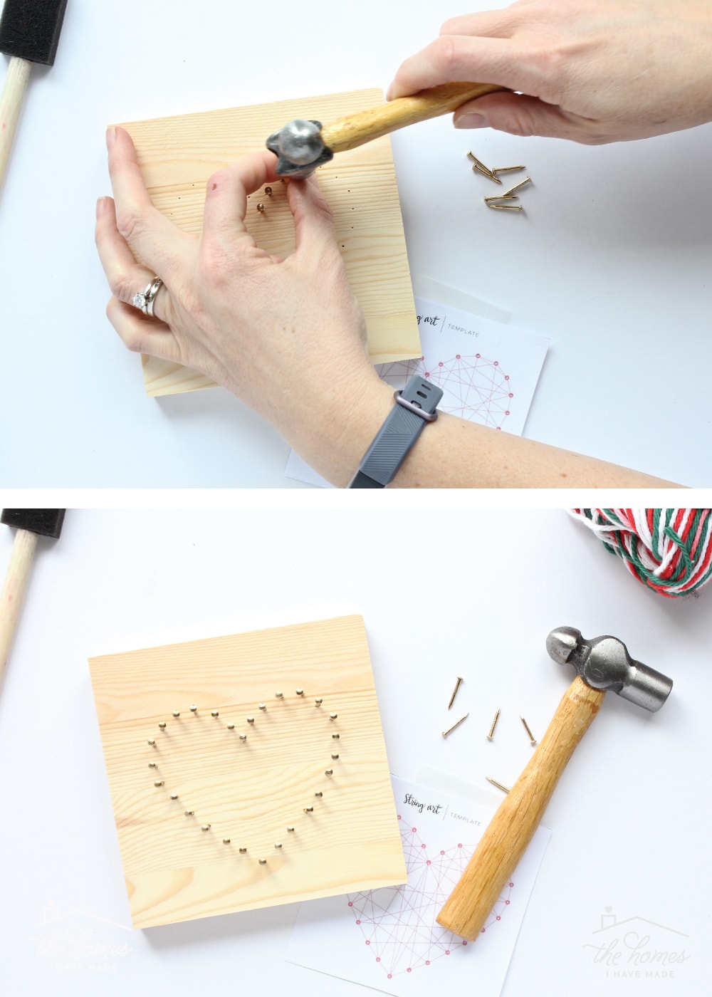 Wooden Nail String Art Kits For Kids 9-12 Girls Geometric Pattern