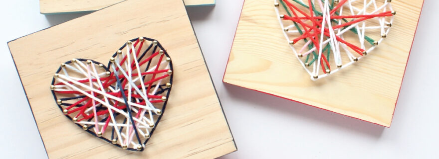 This easy DIY String Art project is the perfect kid craft or gift idea!