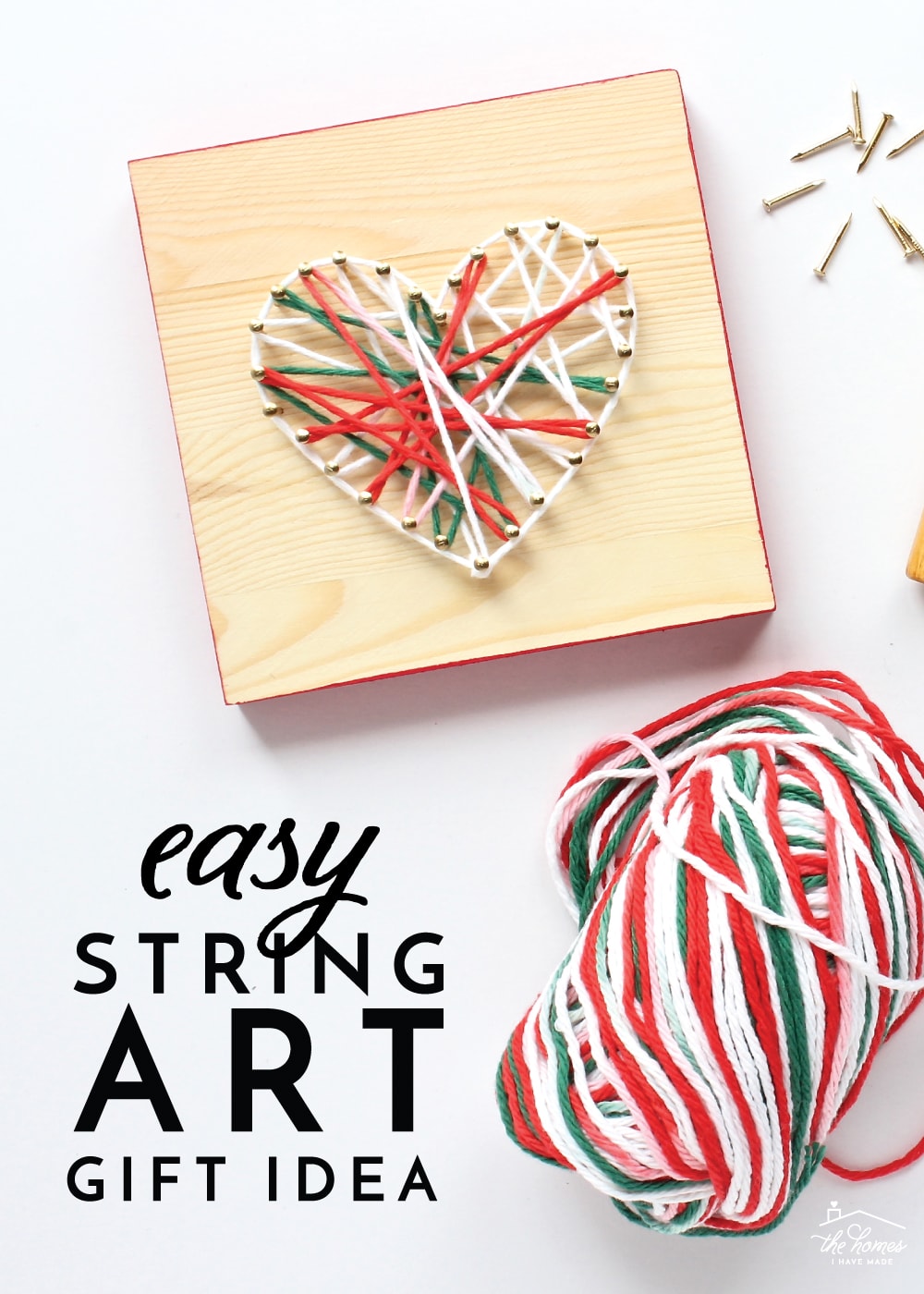 This easy DIY String Art project is the perfect kid craft or gift idea!