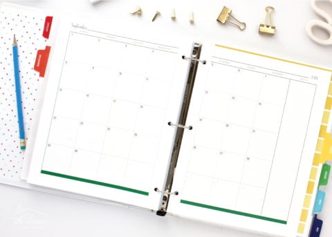 Printable Blank Monthly Calendar Pages (Undated & Editable!) - The ...
