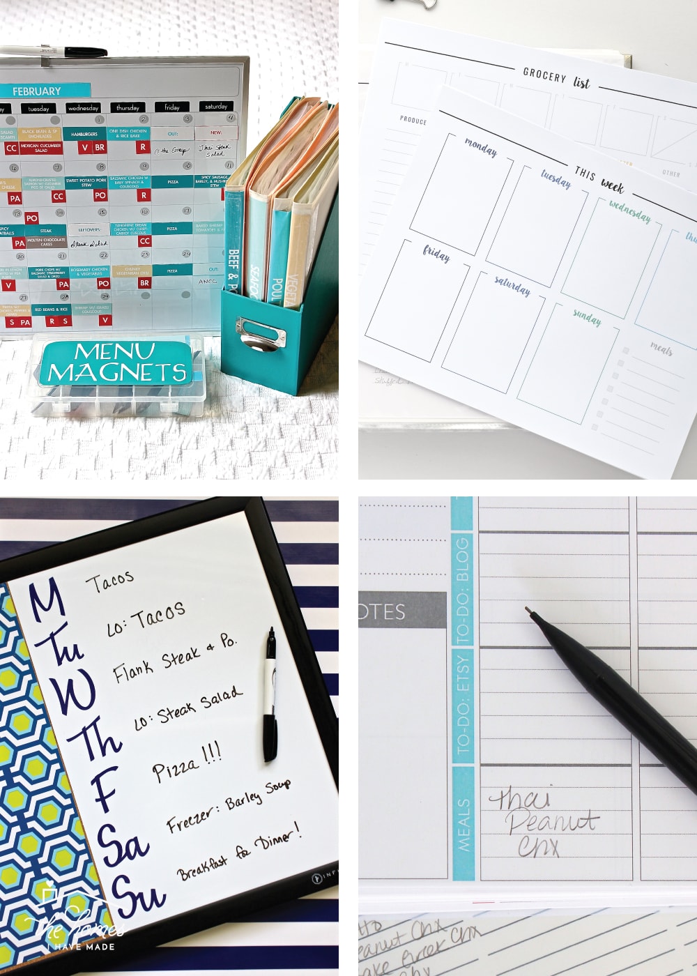 Save time, stress and money with weekly meal planning! This post breaks down everything you need to know to create a habit that sticks for good!