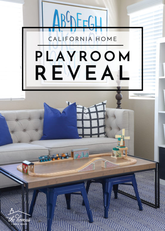 This California rental has the sweetest playroom with the smartest toy organization solutions!