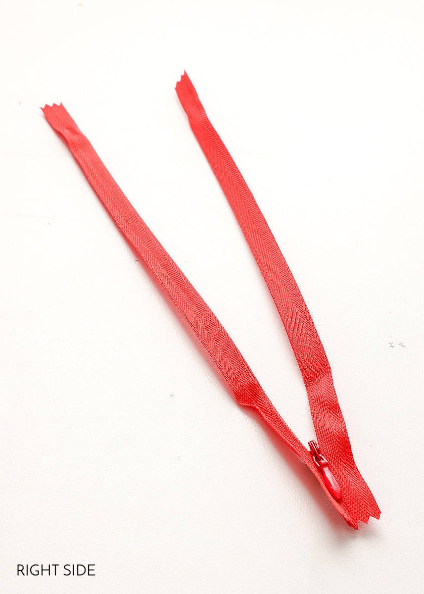 A red zipper
