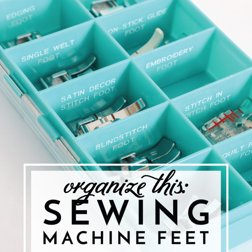 Easy Sewing Machine Feet Storage Solution | The Homes I Have Made