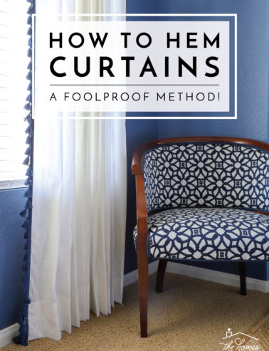 How to Hem Curtains