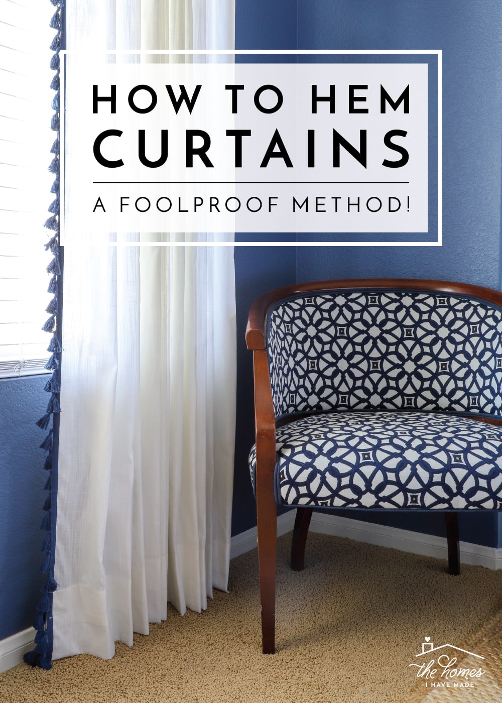 Need to hem your curtains but don't know how? Try this foolproof method to getting the length right every time!