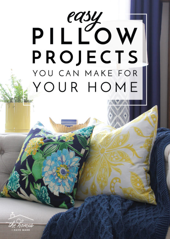 Pillows are one of the easiest ways to decorate or refresh your home, AND they are super simple and fun to make! Check out these easy DIY pillow projects you can make for your own home!
