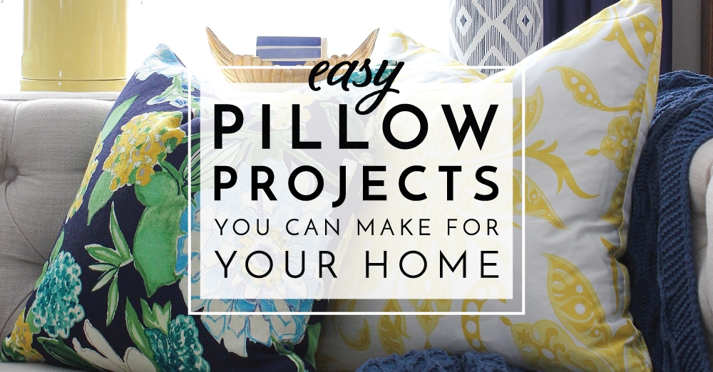 Pillows are one of the easiest ways to decorate or refresh your home, AND they are super simple and fun to make! Check out these easy DIY pillow projects you can make for your own home!