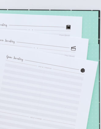 Looking for a quick and easy way to keep track of everything in your house? These Printable Household Inventories provide a spot to write it AAALLL down!