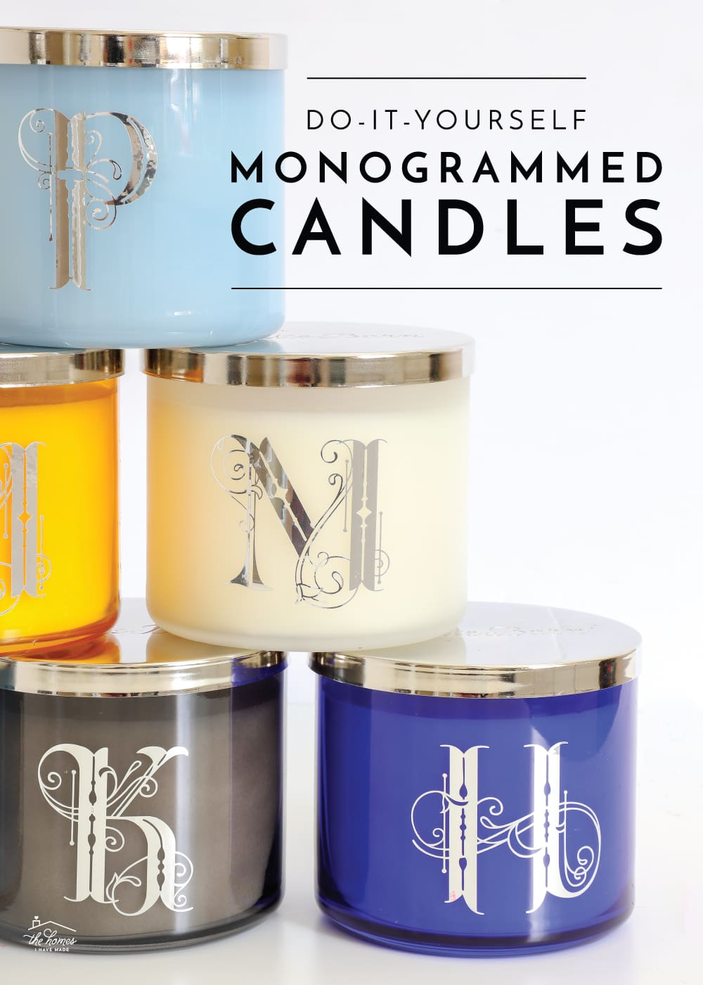 DIY Monogrammed Candles