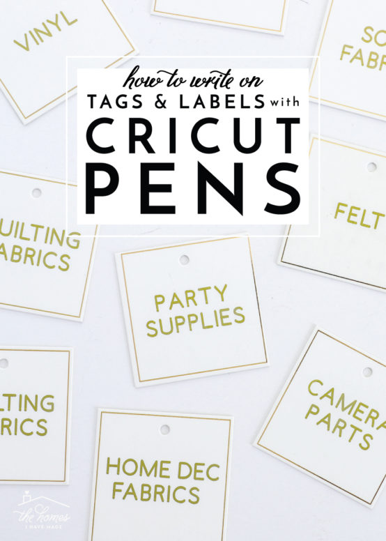 How to Write on Tags and Labels with Cricut Pens