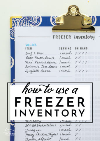 How to Use a Freezer Inventory - The Homes I Have Made