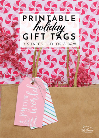 Printable Holiday Gift Tags - The Homes I Have Made