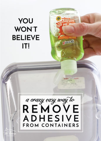 Remove Glue from Containers