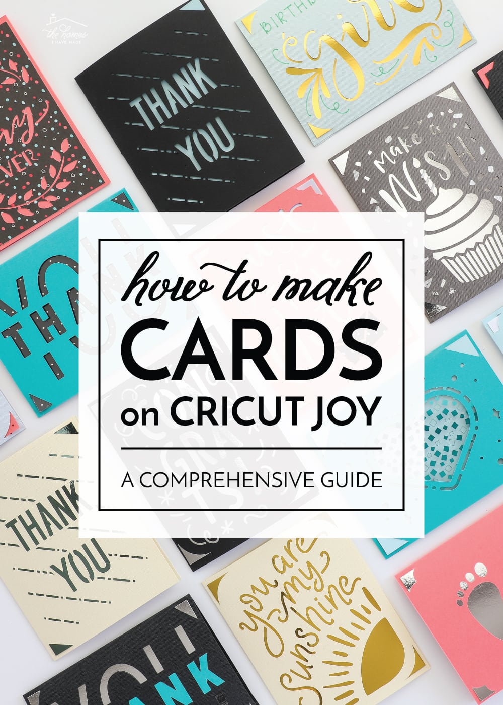 A variety of cards made with Cricut Joy machine