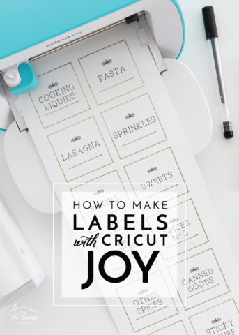 How to Make Labels with Cricut Joy