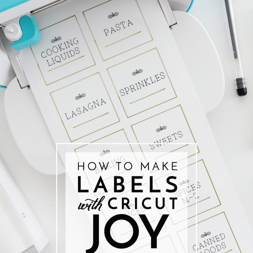 How To Make Labels With Cricut Joy The Homes I Have Made