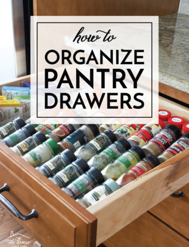 Organize Pantry Drawers