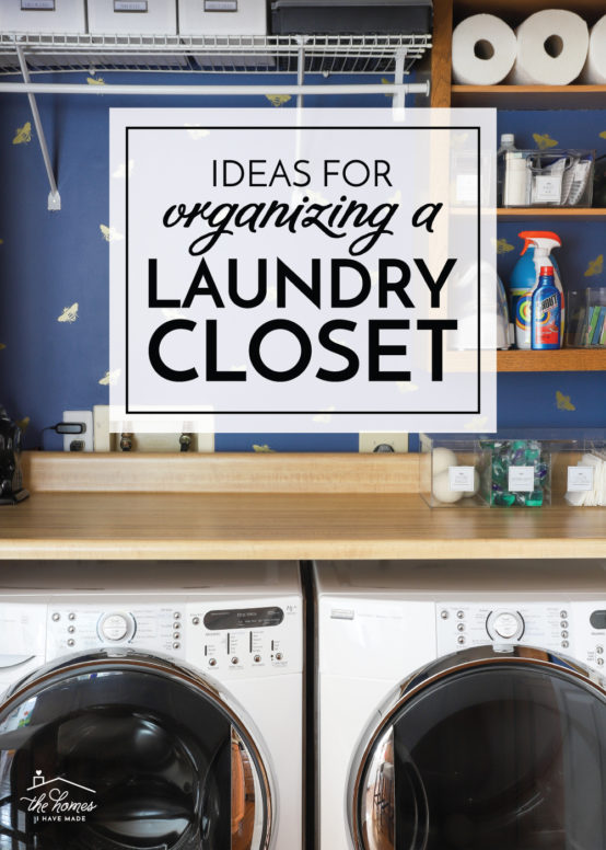 Organizing a Laundry Closet