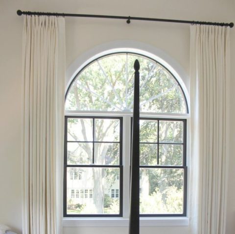 Curtain Ideas For Bay Windows And, Round Bay Window Curtain Rods