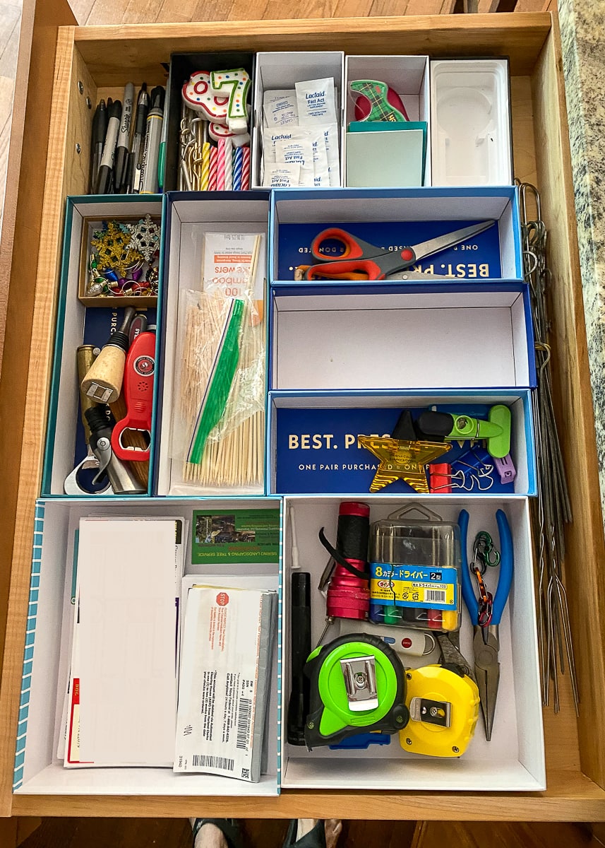 Make Drawer Organizers with Cardboard Boxes - The Homes I Have Made