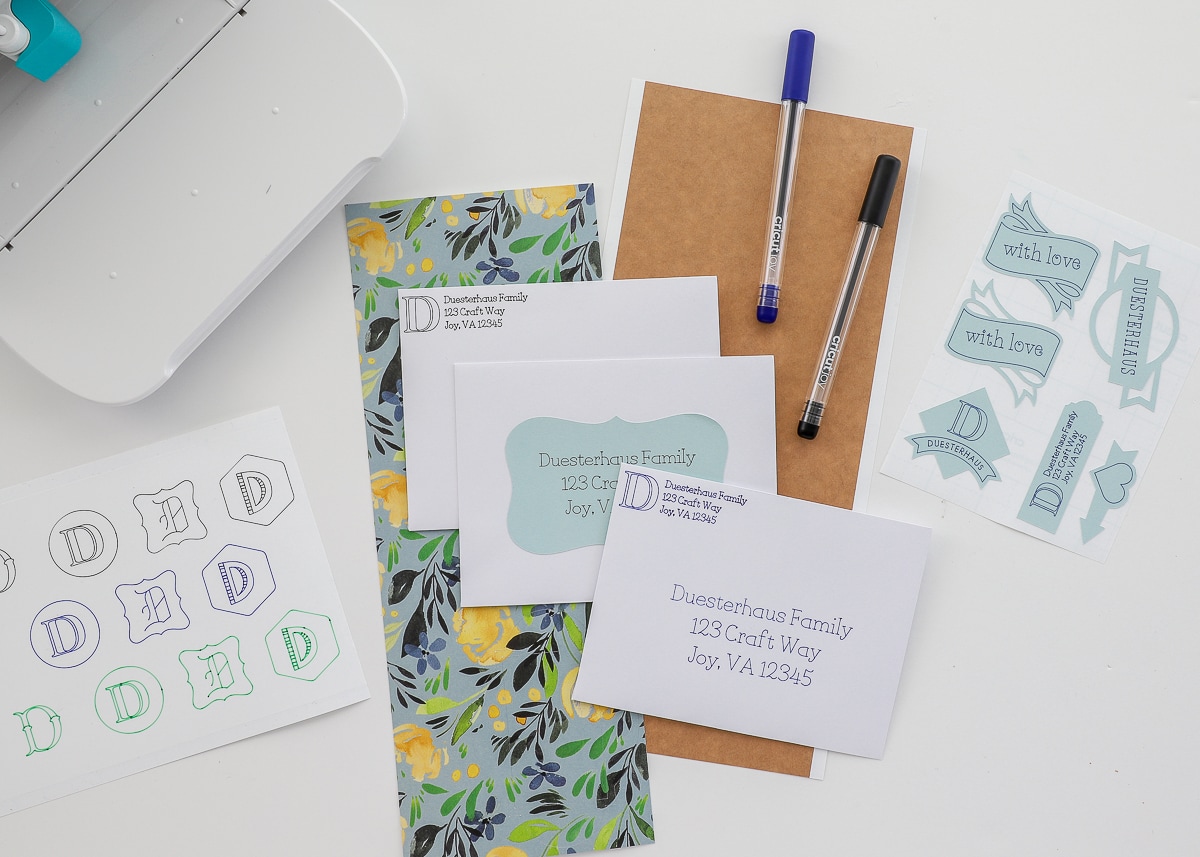 How to Address Envelopes with Cricut